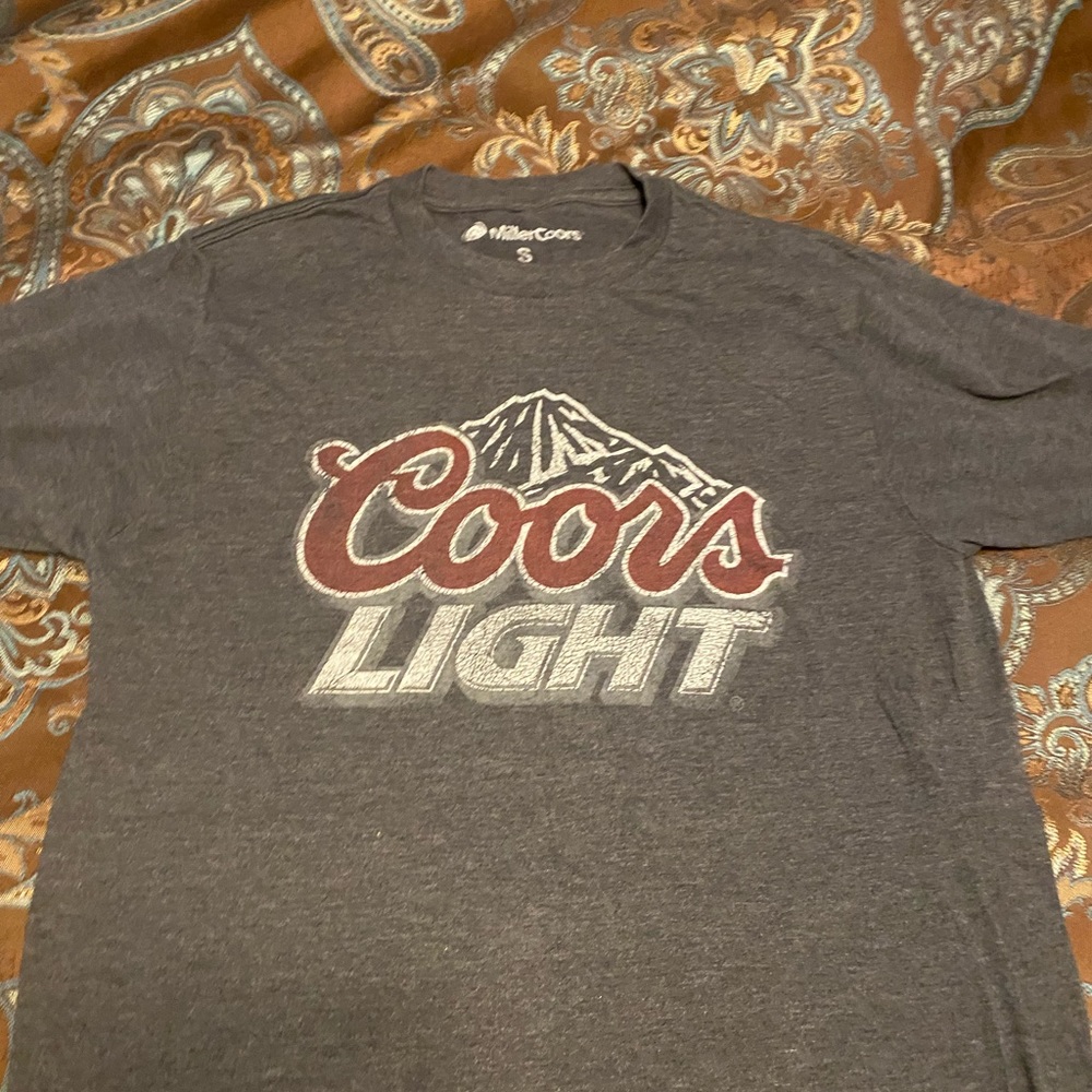Vintage look Coors Light tshirt. MillerCoors brand from Brewery in Golden Co.